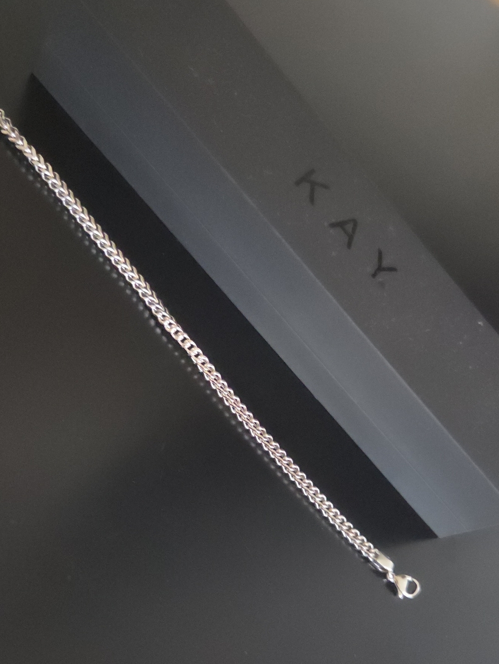 Kay Jewelers Silver Rope Chain Necklace